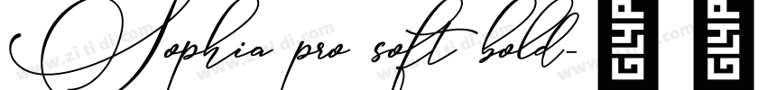 Sophia pro soft bold字体转换